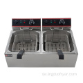 Commercial Restaurant Kitchen Equipment 11l Dual Cylinder Electric Fryer